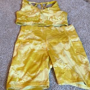 All in Motion Sports Bra and Workout Shorts- size XL